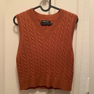 warm brown vest